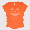 Halloween Pumpkin, Jack-o-Lantern Rhinestone Bling T-Shirt