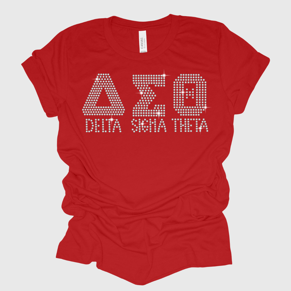 Delta Sigma Theta Rhinestone Bling T-Shirt