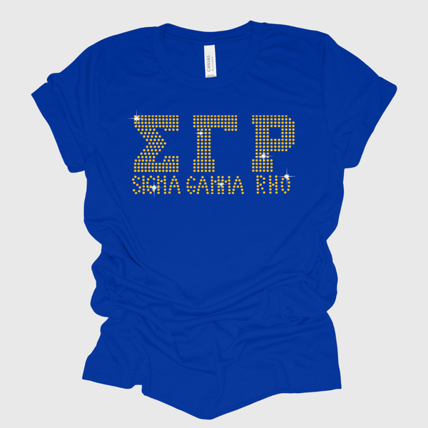 Sigma Gamma Rho Rhinestone Bling T-Shirt
