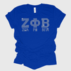Zeta Phi Beta Rhinestone Bling T-Shirt
