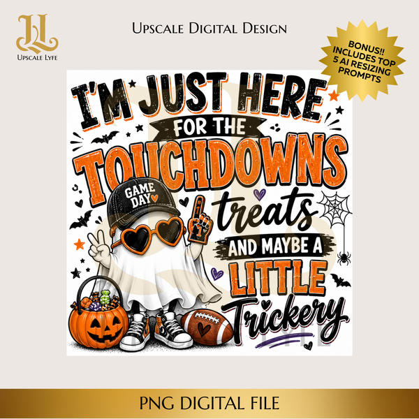 Halloween Game Day Trickery Digital Download PNG Instant Digital Only File