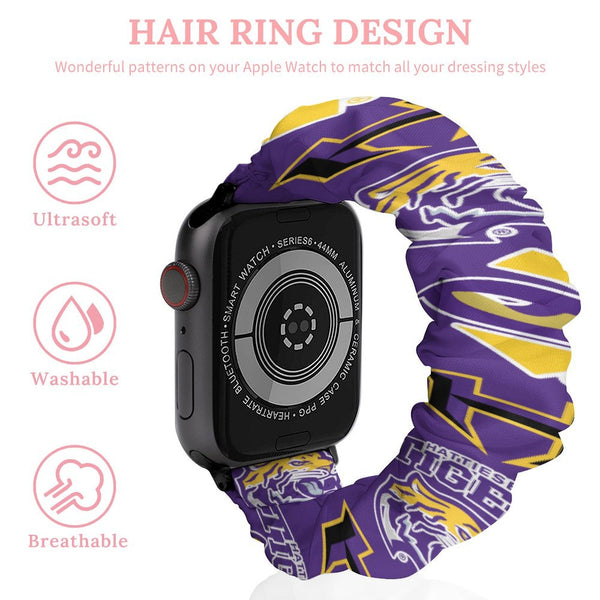Hattiesburg Tigers School Scrunchie Apple Watch Band