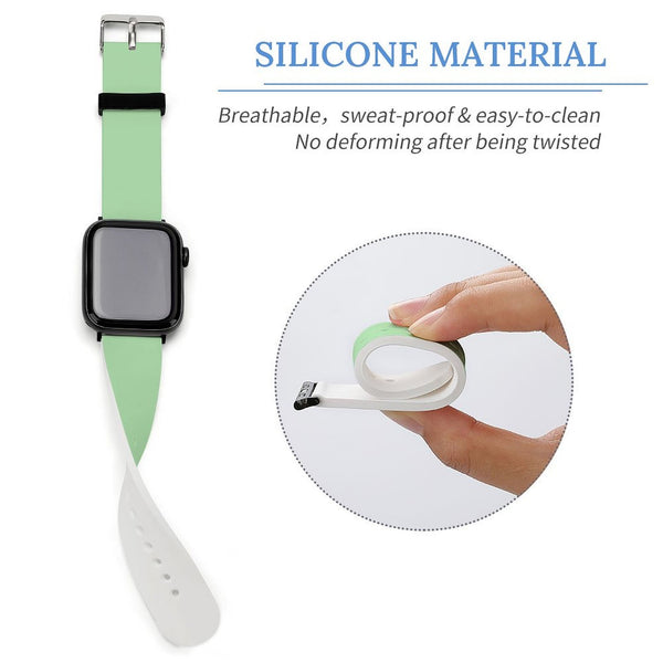 Mint Silicone Apple Watch Band