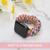 Multi-Colored Checkered Scrunchie Apple Watch Band