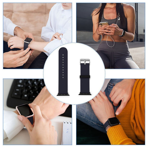 Midnight Silicone Apple Watch Band