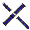 Camo with Blue Stripe Silicone Apple Watch Band