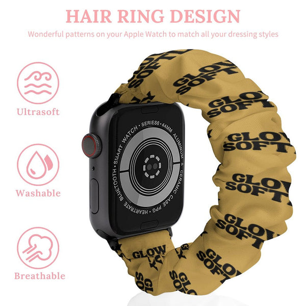 Gold Glow Softly Scrunchie Apple Watch Band