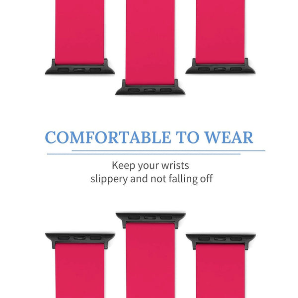 Hot Pink Silicone Apple Watch Band