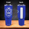 Zeta Phi Beta 40oz Tumbler with White Handle