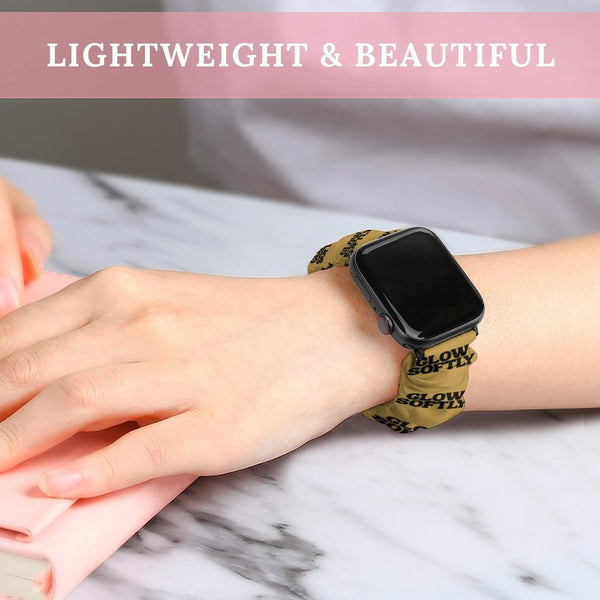 Gold Glow Softly Scrunchie Apple Watch Band