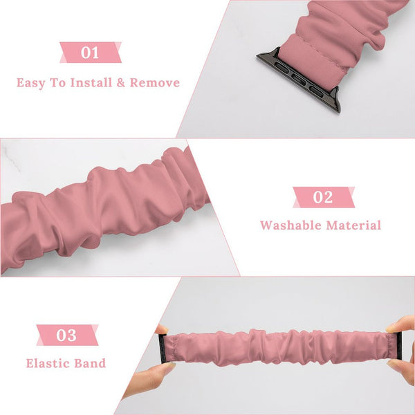 Blush Scrunchie Apple Watch Band