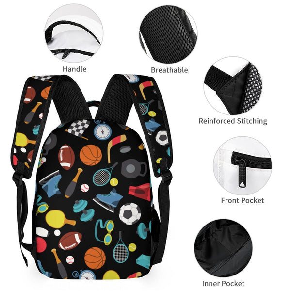 UL Three Piece Bookbag Set Combination, College, School