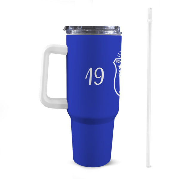 Zeta Phi Beta 40oz Tumbler with White Handle