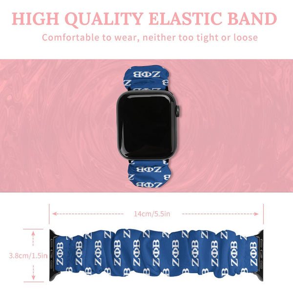 Zeta Phi Beta Scrunchie Apple Watch Band
