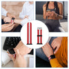 Red and White Silicone Apple Watch Band