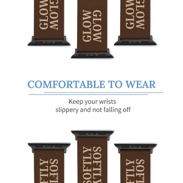 Mocha Glow Softly Silicone Apple Watch Band