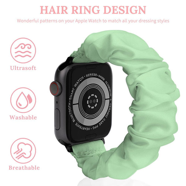 Mint Scrunchie Apple Watch Band