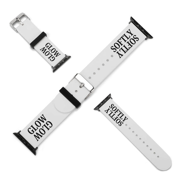 White Glow Softly Silicone Apple Watch Band