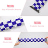 Blue & White Checkered Scrunchie Apple Watch Band