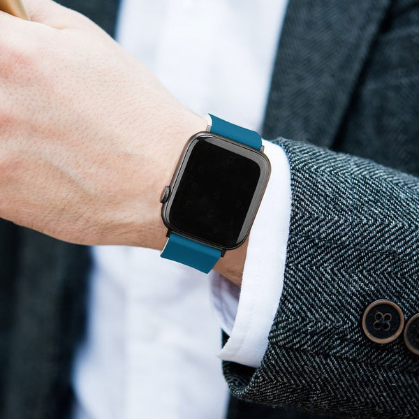 Teal Silicone Apple Watch Band