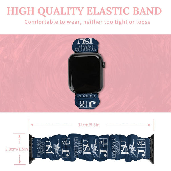 Jackson State University Scrunchie Apple Watch Band