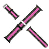 Camo with Hot Pink Stripe Silicone Apple Watch Band