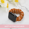 Orange Glow Softly Scrunchie Apple Watch Band