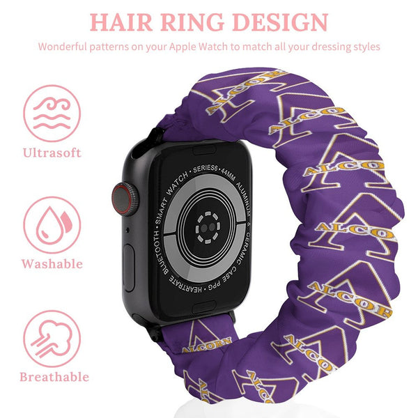Alcorn State University Scrunchie Apple Watch Band