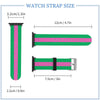 Pink and Green Silicone Apple Watch Band