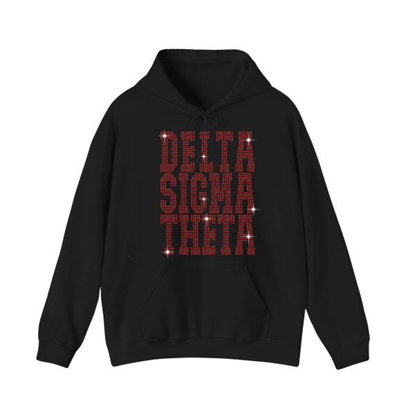 Delta Sigma Theta 1913 Rhinestone Bling Hoodie