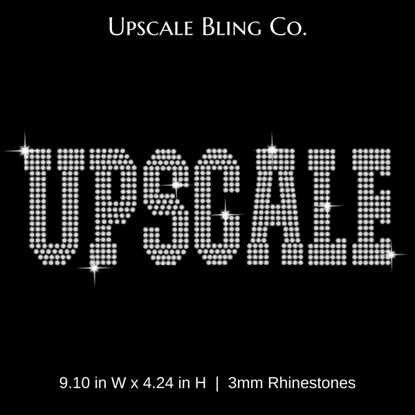 Upscale Ready-to-Press Rhinestone Bling Transfer