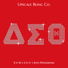 Delta Sigma Theta Ready-to-Press Rhinestone Bling Transfer
