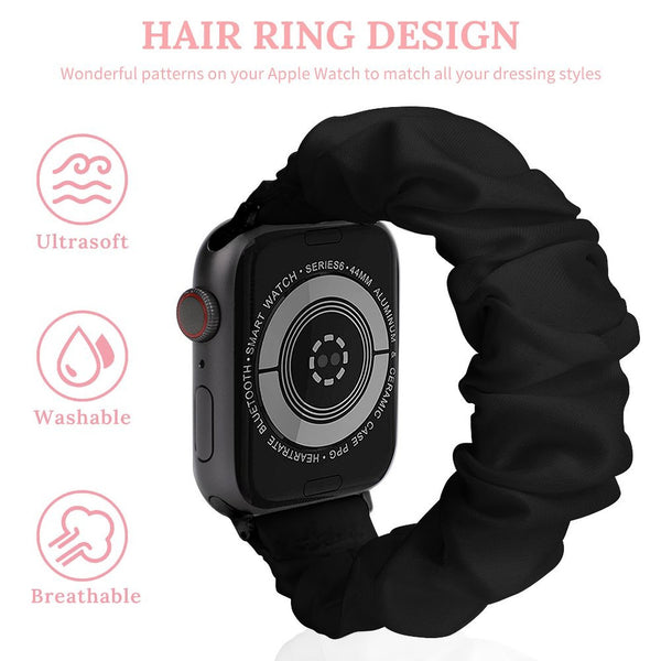 Black Scrunchie Apple Watch Band