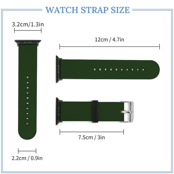 Forest Green Silicone Apple Watch Band