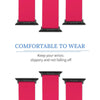 Coral/Hot Pink Silicone Apple Watch Band