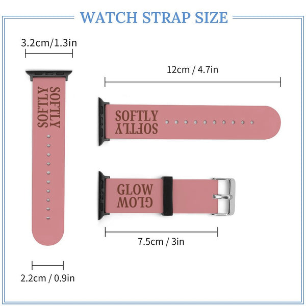 Blush Glow Softly Silicone Apple Watch Band