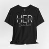 Her Worth Is Priceless, I Am Her Softstyle Jersey Short Sleeve T-Shirt Movitivational, Inspirational Tee