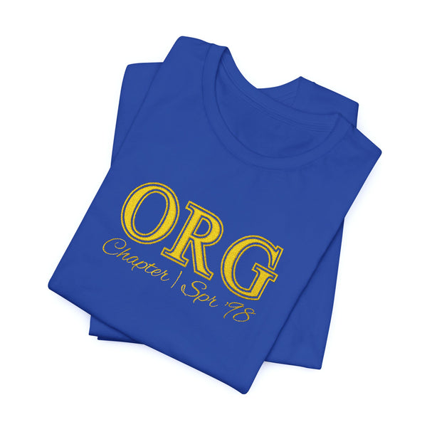 Sorority Symbols, Chapter, Semester & Initiation Year Personalized Embroidered Tee
