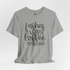 Lashes Long Coffee Strong Short Sleeve T-Shirt