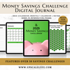 2025 Money Savings Challenge Digital Journal - Green