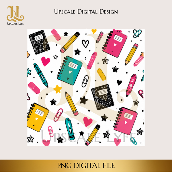 School Digital Download PNG Instant Digital Only File