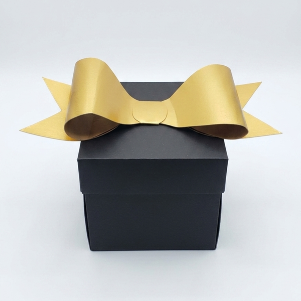 Upscale Money Moments™ – Black/Gold Pre-Filled Explosion Gift Box