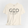 God Says I Am Enough Softstyle Jersey Short Sleeve T-Shirt Movitivational, Inspirational Tee