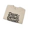 Inspirational Crewneck Sweatshirt, Cozy Motivational Sweater, Affirmation Gift for Her, Dream Empower Influence, Casual Everyday Wear, [...]