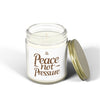 Peace Not Pressure Scented Candles with Peaceful Vibes, Relaxation, Gifts for Self-Care, Home Decor, Aromatherapy Essentials, Coconut Apricot Wax