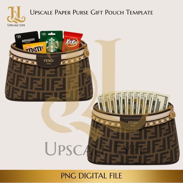 Paper Purse Template Digital Download PNG Instant Digital Only File