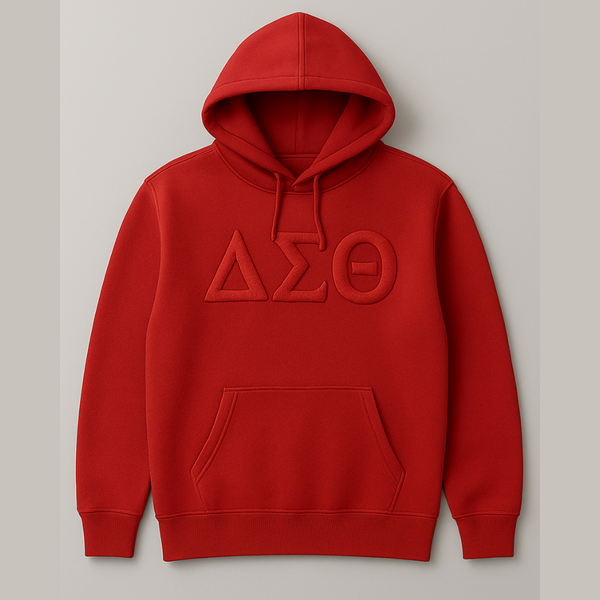 Delta Sigma Theta Puff Monotone Classic Hoodie, Sorority, Inc. 1913