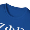 ZΦB Sorority Unisex Softstyle T-Shirt, Greek Life Apparel, Sorority Gift, Casual Wear, College Spirit Wear, Blue Sorority Tee