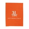 Upscale Lyfe Velveteen Plush Blanket - Orange