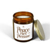 Peace Not Pressure Scented Candles with Peaceful Vibes, Relaxation, Gifts for Self-Care, Home Decor, Aromatherapy Essentials, Coconut Apricot Wax